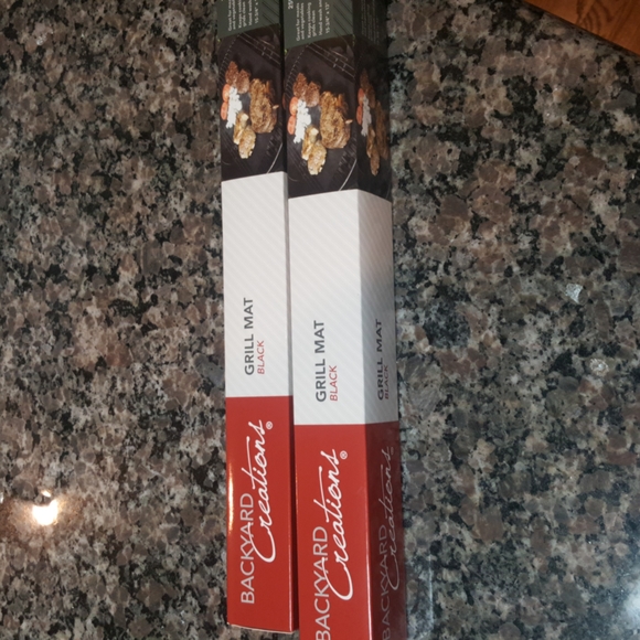 Lot of 2 GRILL MATS - Backyard Creations, Black 15 3/4" x 13" NEW in BOXES - Picture 3 of 4